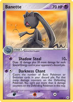 Banette Pokédex .